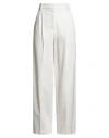 Brunello Cucinelli Woman Pants Off White Size 6 Cotton, Elastane In White