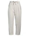 Shop Brunello Cucinelli Woman Pants Off White Size M Cotton, Elastane