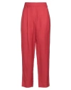 Brunello Cucinelli Woman Pants Red Size 4 Viscose, Linen