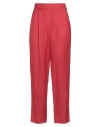 Brunello Cucinelli Woman Pants Red Size 2 Viscose, Linen