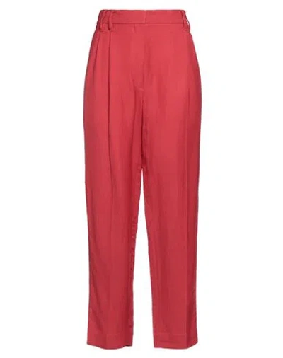 Brunello Cucinelli Woman Pants Red Size 4 Viscose, Linen