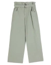 Brunello Cucinelli Woman Pants Sage Green Size 12 Cotton, Linen In Sage Green