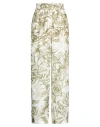 Brunello Cucinelli Silk Printed Pyjama-style Trousers In Green