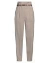 Brunello Cucinelli Woman Pants Sand Size 12 Virgin Wool, Viscose, Cotton, Nylon, Elastane In Beige