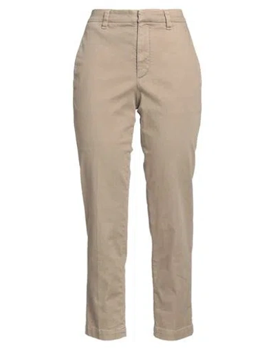 Brunello Cucinelli Woman Pants Sand Size 8 Cotton, Lyocell, Elastane, Brass In Beige