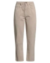 Brunello Cucinelli Woman Pants Sand Size 12 Cotton In Neutral