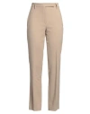Brunello Cucinelli Woman Pants Sand Size 6 Cotton, Brass In Beige