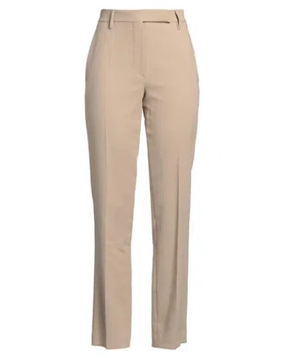 Brunello Cucinelli Woman Pants Sand Size 6 Cotton, Brass In Beige
