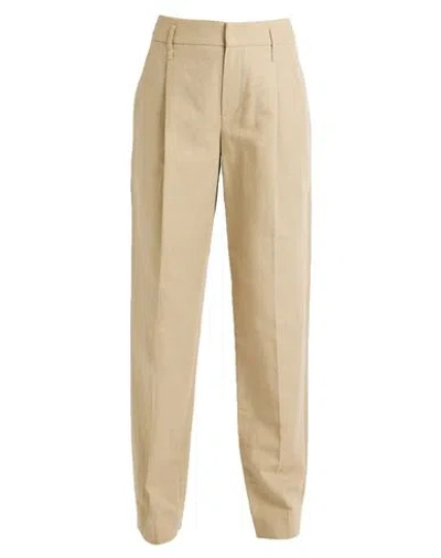 Brunello Cucinelli Woman Pants Sand Size 6 Cotton, Linen