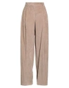 Brunello Cucinelli Woman Pants Sand Size 8 Cotton, Elastane In Neutral