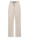 Brunello Cucinelli Woman Pants Sand Size M Cotton, Elastane In Beige