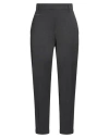 Brunello Cucinelli Woman Pants Charcoal Size 10 Virgin Wool, Polyamide, Elastane, Brass In Grey