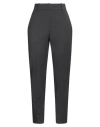 Brunello Cucinelli Woman Pants Charcoal Size 10 Virgin Wool, Polyamide, Elastane, Brass In Grey