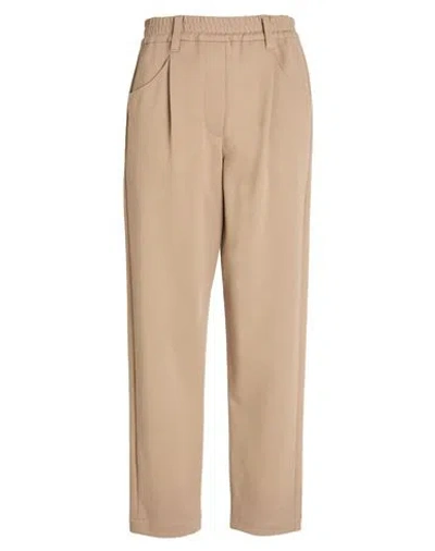 Brunello Cucinelli Woman Pants Taupe Size 4 Cotton, Polyamide, Elastane In Neutral