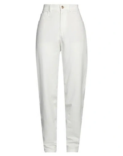 Brunello Cucinelli Woman Pants White Size 00 Cotton, Polyamide, Elastane