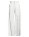 Brunello Cucinelli Woman Pants White Size 10 Cotton, Linen