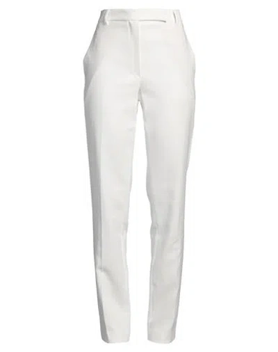 Brunello Cucinelli Woman Pants White Size 6 Cotton, Brass