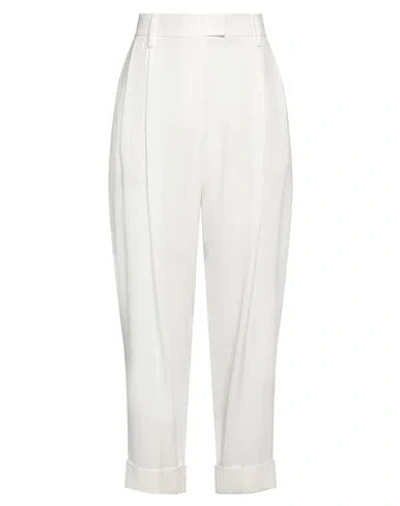 Brunello Cucinelli Woman Pants White Size 8 Acetate, Silk In White