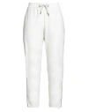 Brunello Cucinelli Woman Pants White Size L Cotton, Elastane