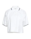 Brunello Cucinelli Woman Polo Shirt White Size Xl Cotton In White