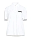 Brunello Cucinelli Woman Polo Shirt White Size Xl Cotton, Acetate, Silk, Ecobrass In White