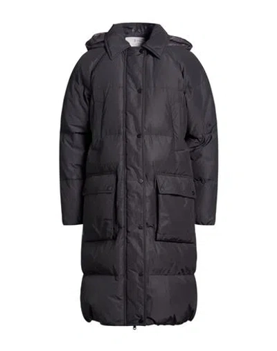 BRUNELLO CUCINELLI BRUNELLO CUCINELLI WOMAN PUFFER CHARCOAL SIZE 4 POLYESTER, COTTON