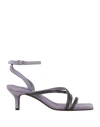 Brunello Cucinelli Woman Sandals Purple Size 7 Soft Leather In Purple