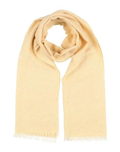 Brunello Cucinelli Woman Scarf Beige Size - Cashmere, Silk In Sand