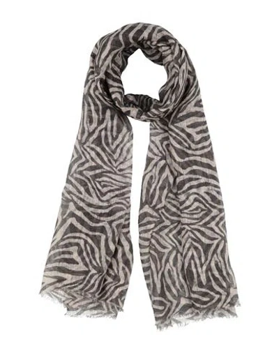 Brunello Cucinelli Woman Scarf Beige Size - Linen In Gray