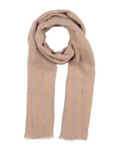 Brunello Cucinelli Woman Scarf Beige Size - Linen, Viscose, Polyester In Neutral