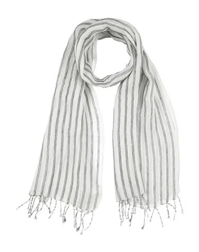 Brunello Cucinelli Woman Scarf Black Size - Linen, Metallic Fiber, Viscose