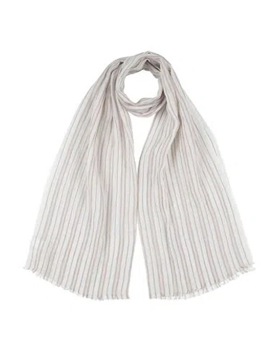 Brunello Cucinelli Woman Scarf Brown Size - Linen, Cotton, Viscose, Polyester In Multi