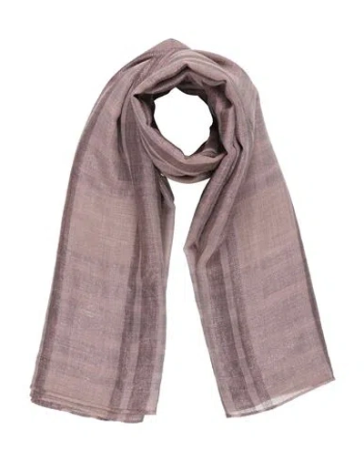 Brunello Cucinelli Woman Scarf Dove Grey Size - Cashmere, Viscose, Polyester In Pink