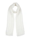 Brunello Cucinelli Woman Scarf Ivory Size - Linen, Viscose, Polyester In White