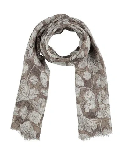 Brunello Cucinelli Woman Scarf Khaki Size - Linen In Beige