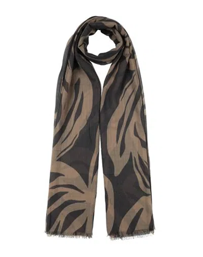 Brunello Cucinelli Woman Scarf Khaki Size - Cashmere In Gray