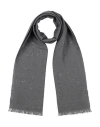 Brunello Cucinelli Woman Scarf Lead Size - Cashmere, Silk In Grey