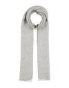 Brunello Cucinelli Woman Scarf Light Grey Size - Cashmere, Silk, Polyamide