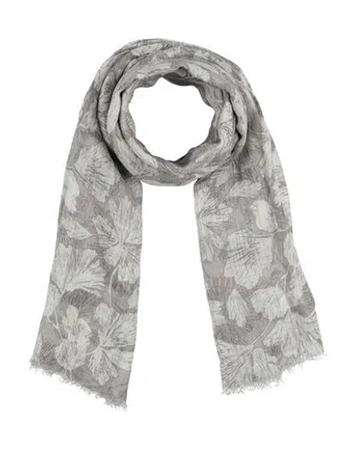 Brunello Cucinelli Woman Scarf Light Grey Size - Linen