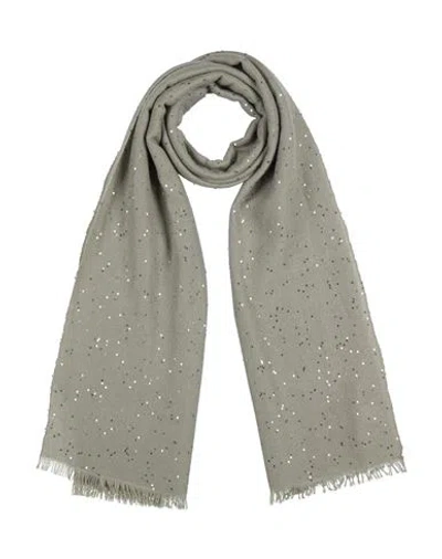 Brunello Cucinelli Woman Scarf Sage Green Size - Cashmere, Silk, Polyamide