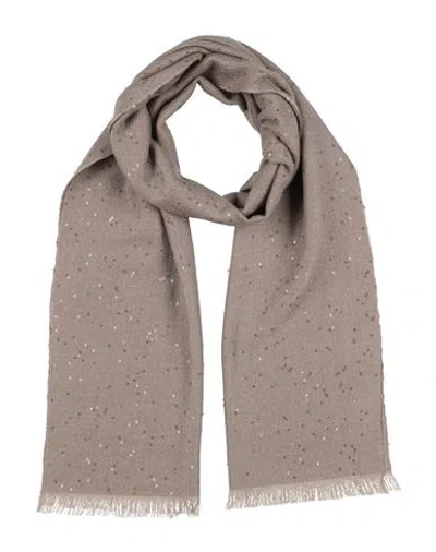 Brunello Cucinelli Woman Scarf Sand Size - Cashmere, Silk In Sand