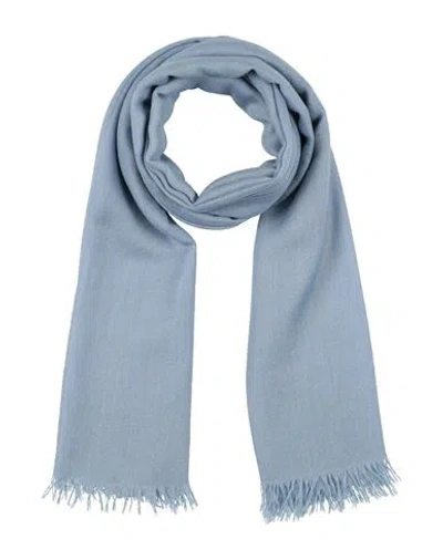 Brunello Cucinelli Woman Scarf Sky Blue Size - Cashmere, Silk
