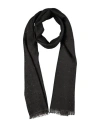 Brunello Cucinelli Woman Scarf Charcoal Size - Cashmere, Silk, Polyamide In Grey