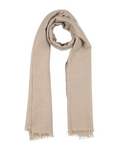 Brunello Cucinelli Woman Scarf Taupe Size - Cashmere, Silk, Polyamide In Neutral
