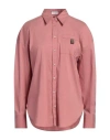 Brunello Cucinelli Woman Shirt Antique Rose Size M Cotton, Polyamide, Elastane, Brass, Silk In Pink