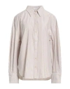 Brunello Cucinelli Woman Shirt Beige Size 3xl Cotton, Polyamide, Polyester