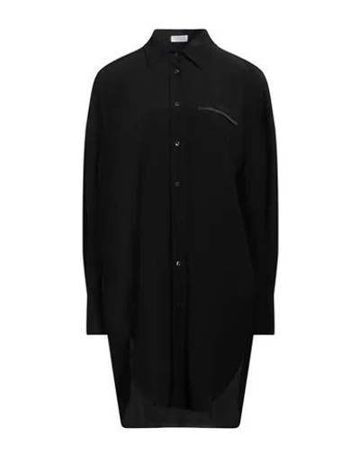 Brunello Cucinelli Woman Shirt Black Size Xl Silk, Ecobrass