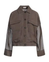 Brunello Cucinelli Woman Shirt Brown Size 8 Cotton, Brass In Brown
