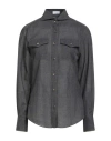 Brunello Cucinelli Woman Shirt Charcoal Size 3xl Virgin Wool In Gray