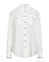 Brunello Cucinelli Woman Shirt Ivory Size L Silk In White